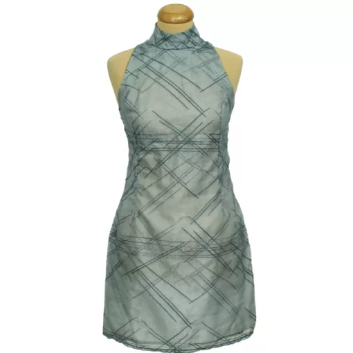 Kék organza ruha