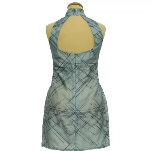 Kék organza ruha