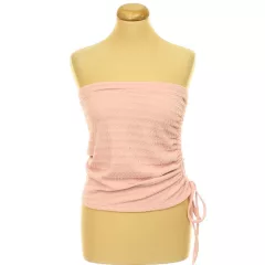Shein ráncolt rózsaszín top-szoknya