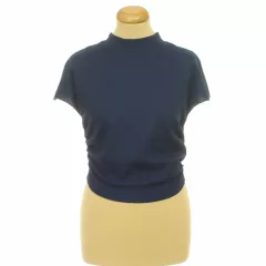Shein sötékék ráncolt felső