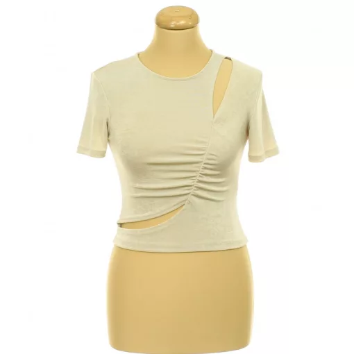 Amisu ráncolt bézs top
