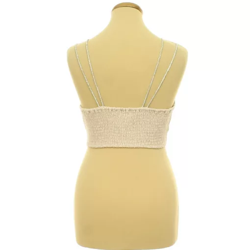 H&M gumírozott strasszpántos top