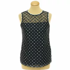 Dorothy Perkins csipkés sötétkék felső