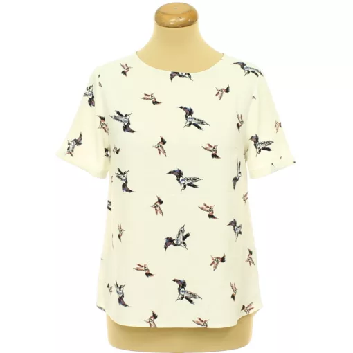 Primark mintás krémszínű blúz