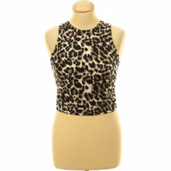 Shein ráncolt leopárdmintás top