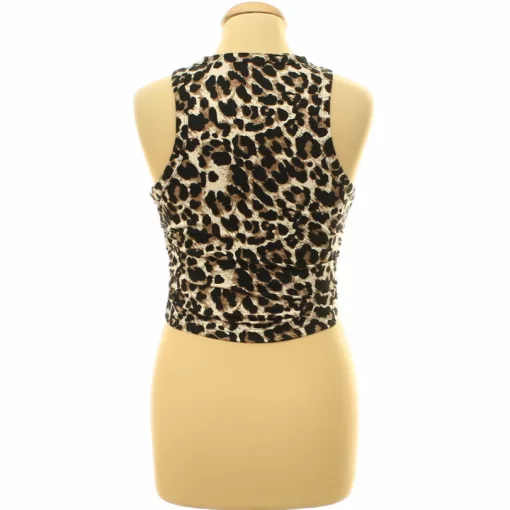 Shein ráncolt leopárdmintás top