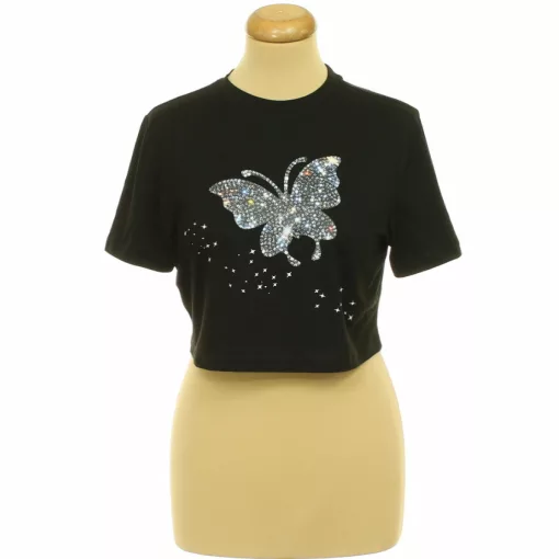 Shein elasztikus crop póló