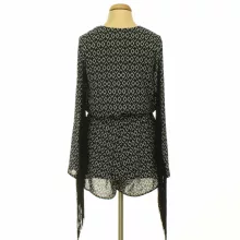 H&M mintás fekete overál