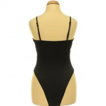 Primark fekete elasztikus szatén body