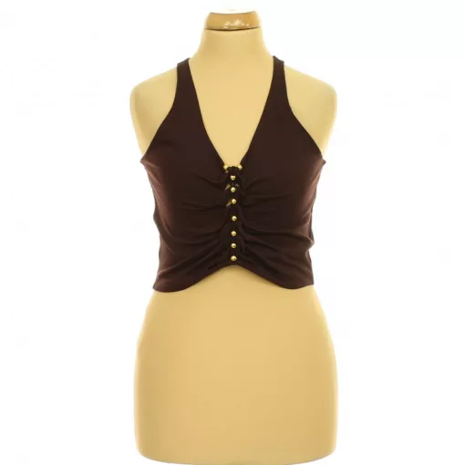 Divided barna top