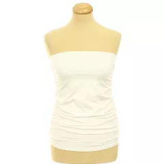 Marsthelabel ráncolt fehér top