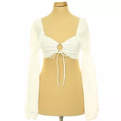 Divided fehér top