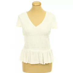 Primark gumírozott fehér blúz