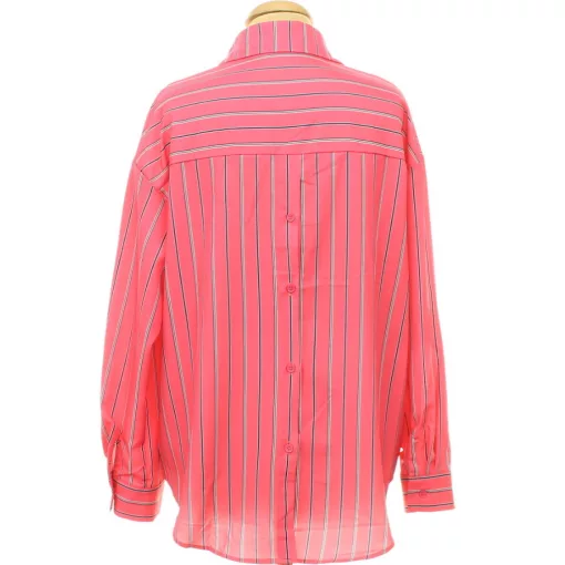Csíkos pink ing