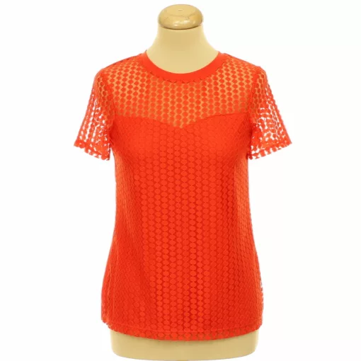 Dorothy Perkins piros csipke felső