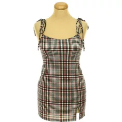 Shein kockás miniruha