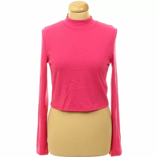 Primark pink magasnyakú felső