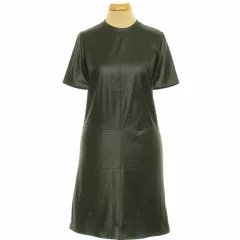 New Look bőrhatású fekete ruha