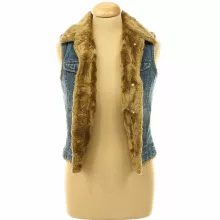 Mexx műszőrmebéléses farmer mellény