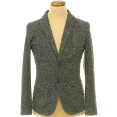 Cinque szürke kötött slim fit zakó