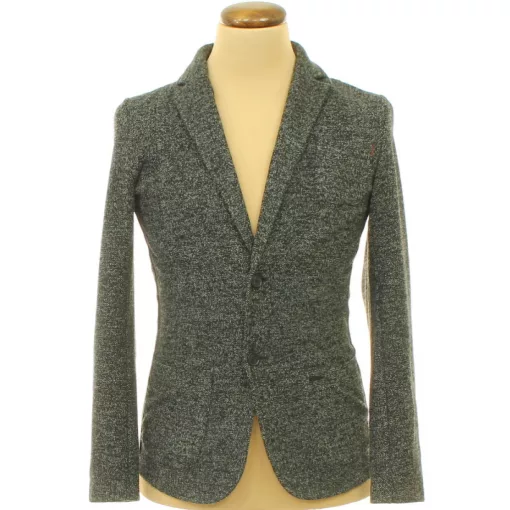 Cinque szürke kötött slim fit zakó