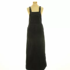 Shein rojtozott fekete farmer maxi ruha