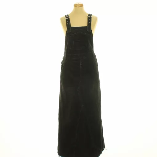 Shein rojtozott fekete farmer maxi ruha