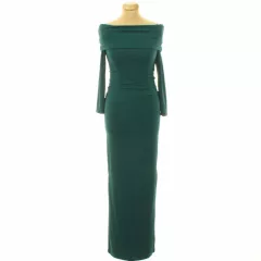 Boohoo zöld maxi ruha
