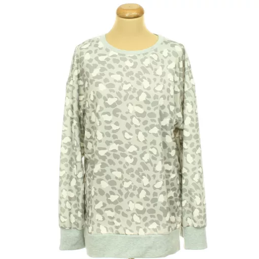 Shein mintás szürke pulóver