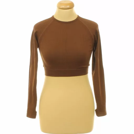 Barna elasztikus sportfelső