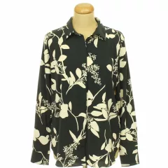 H&M virágmintás fekete ing