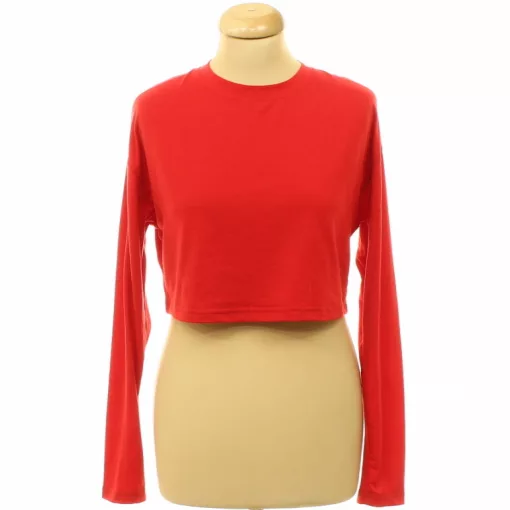 Shein ejtett vállú crop felső