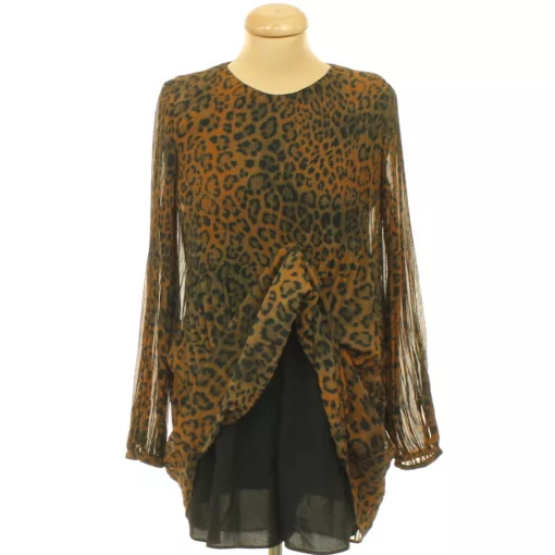 Zara leopárdmintás muszlin miniruha