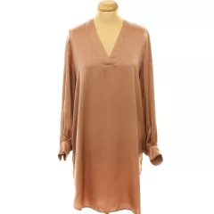 H&M barna szatén ruha