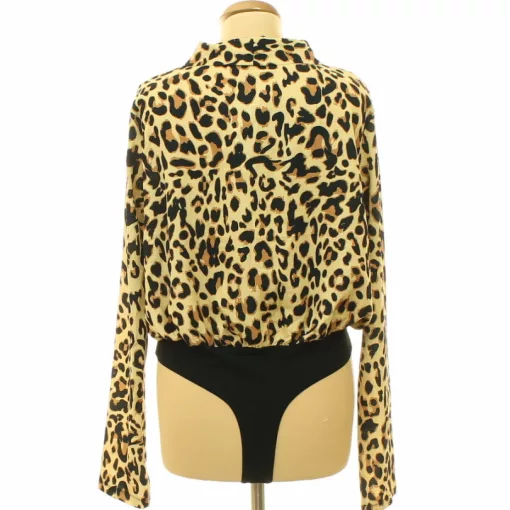 Boohoo leopárdmintás ingbody
