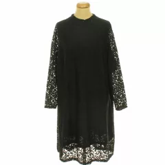 H&M fekete csipkeruha