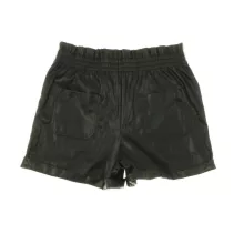 Fekete műbőr short