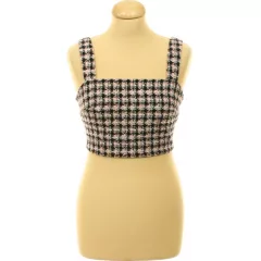 Primark tyúklábmintás buklészövet top