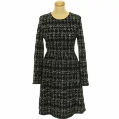Shein mintás fekete ruha
