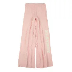 Missguided X Playboy rózsaszín kötött nadrág