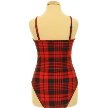 Shein kockás body