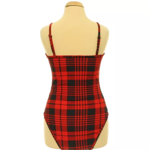 Shein kockás body