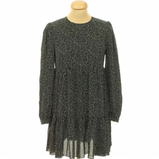 Boohoo pöttyös fekete ruha