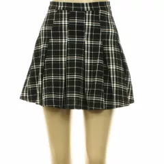 Shein kockás fekete szoknya