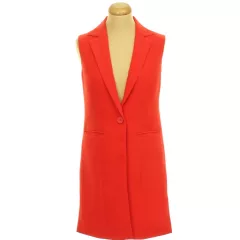 17&Co. piros ujjatlan blézer