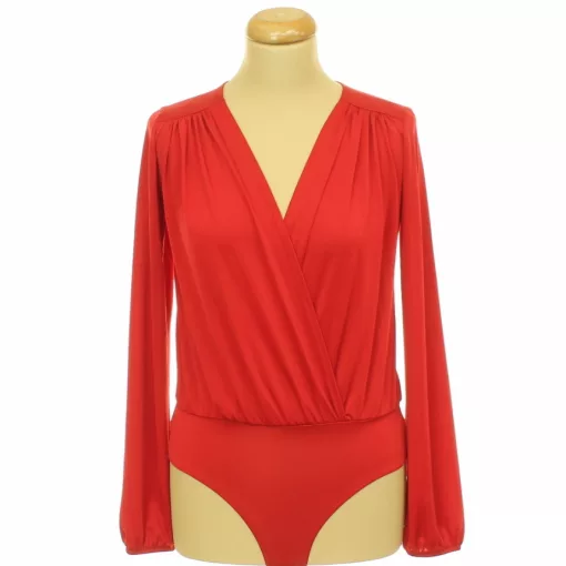 H&M piros elasztikus body