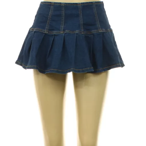 Shein elasztikus farmer miniszoknya