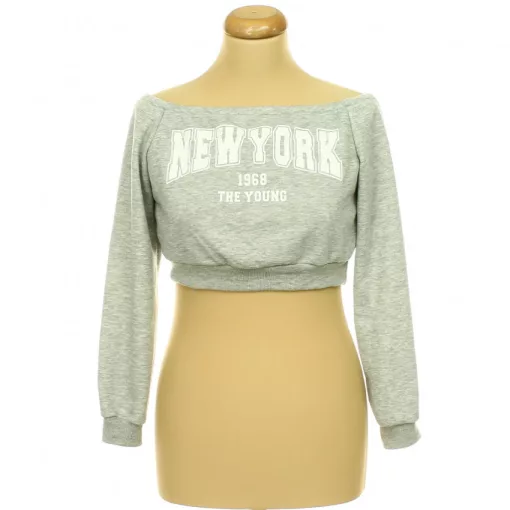 Shein feliratos pulóver