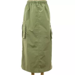 Shein khakizöld cargo szoknya