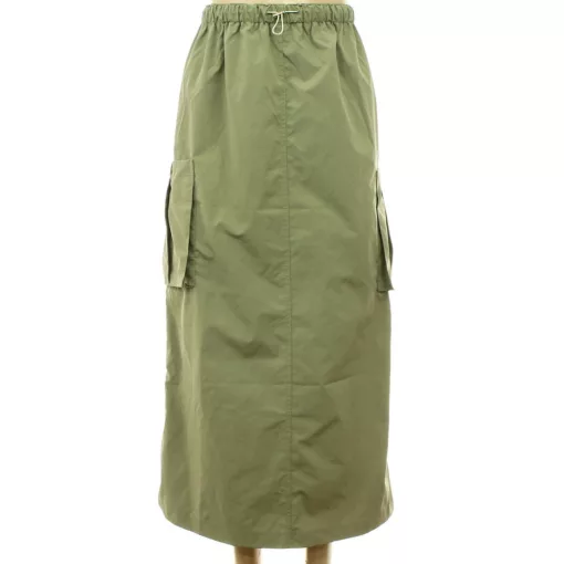 Shein khakizöld cargo szoknya